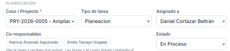 ¿Que hay de nuevo? v4.45. Varias personas en una tarea y detalles de Microsoft Project importados