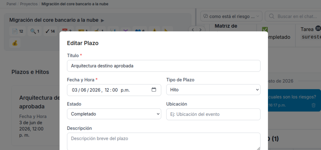¿Que hay de nuevo? v4.66 – Los plazos se editan desde donde se ven